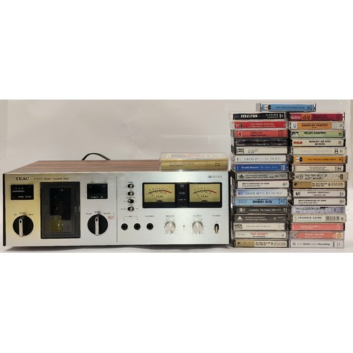 102A - Teac A-400 1970's Stereo Cassette Deck. Lights up and plays a tape when connected to power but not t... 