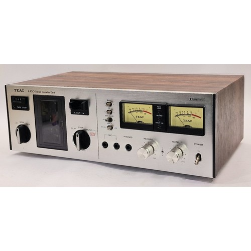 102A - Teac A-400 1970's Stereo Cassette Deck. Lights up and plays a tape when connected to power but not t... 