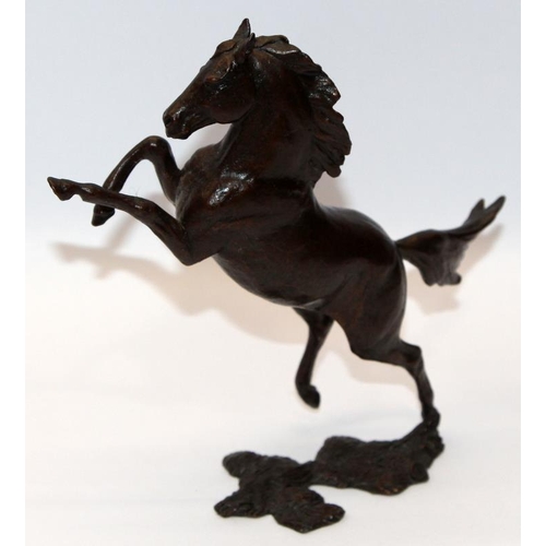 90 - Michael Simpson Bronze: Sky Horse figure. 17.5 cms tall