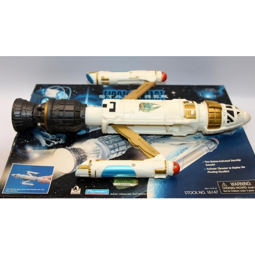 79 - Star Trek First Contact Phoenix Warp Drive Ship, boxed (box has storage wear) c/w Trekkie Trivia qui... 