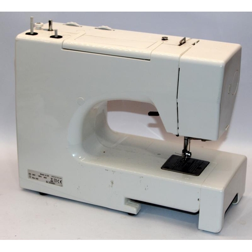 62 - John Lewis electronic sewing machine model ref: JL125, c/w mains lead and dust cover