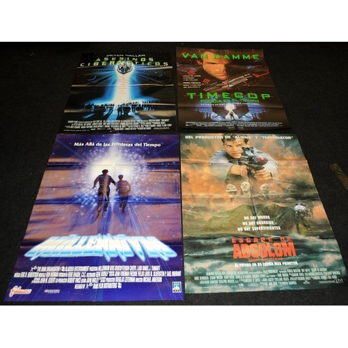 126 - A collection of original Spanish language Sci-Fi movie quad posters. 10 in lot