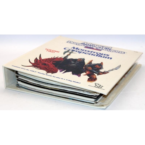 181 - Advanced Dungeons and Dragons 2nd Edition Monstrous Compendium Volume Two, very well filled folder c... 