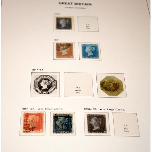 178 - Stanley Gibbons Davo Great Britain Stamp Album Volume I. Generally good fill level with Penny Black ... 