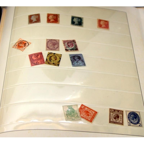 167 - Two albums containing a small number of GB postage stamps including Castle high values, Imperforate ... 