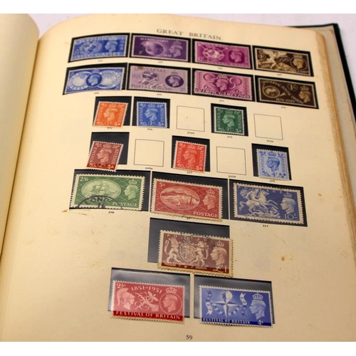 167 - Two albums containing a small number of GB postage stamps including Castle high values, Imperforate ... 