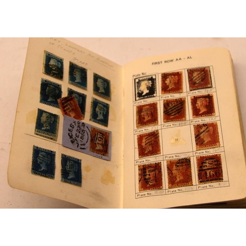 172 - Plating album for GB Penny reds with a good fill level, also includes a good number of 2d Blues on f... 