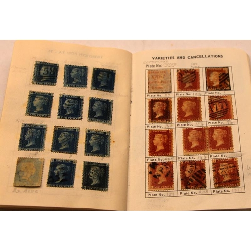 172 - Plating album for GB Penny reds with a good fill level, also includes a good number of 2d Blues on f... 