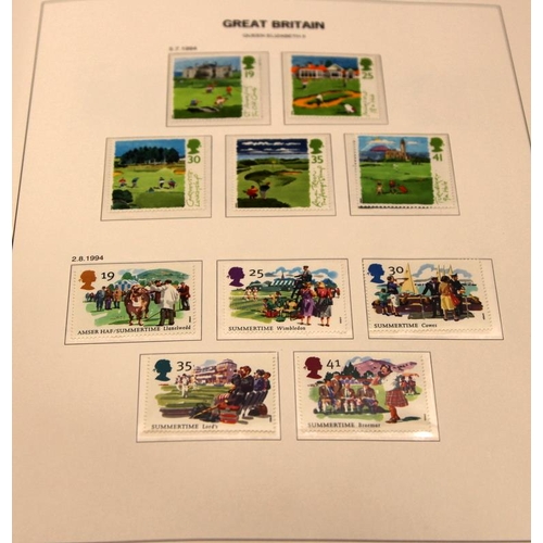 173 - Stanley Gibbons GB stamp album 1993-2003, very good level of completeness