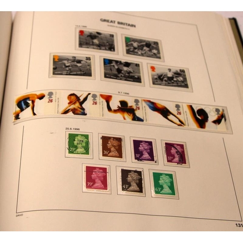 175 - Stanley Gibbons album of GB stamps, 1971-1996, very good level of completeness.