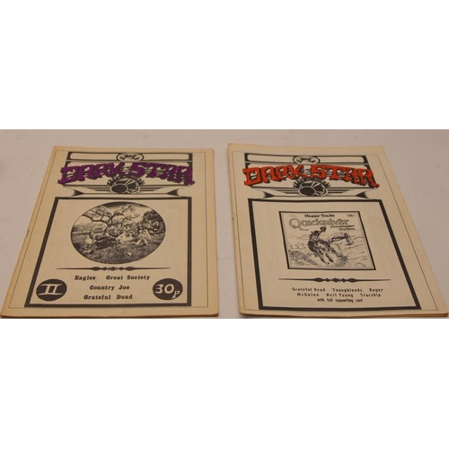 130 - Dark Star music magazines: Dark Star was a rock music magazine which ran from the mid 1970's for a t... 