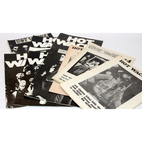 131 - A collection of vintage rock music magazines including issues of Hot wacks, Goldmine, Deja Vu and Nu... 