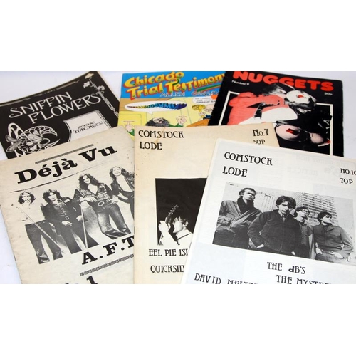 131 - A collection of vintage rock music magazines including issues of Hot wacks, Goldmine, Deja Vu and Nu... 