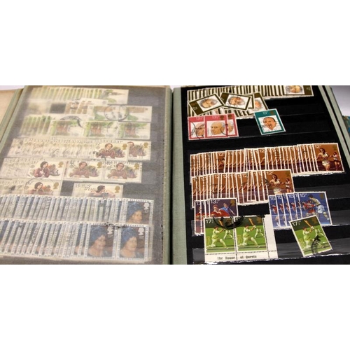 197 - A quantity of mostly GB stamps, good selection contained within 8 albums and stockbooks, some well f... 