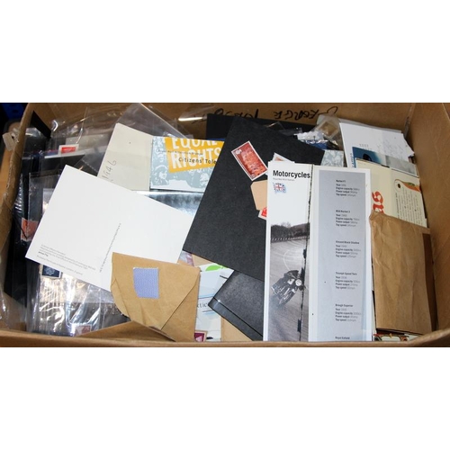 198 - Large box filled with GB and related dependencies stamps, loose and sorted in envelopes, large quant... 