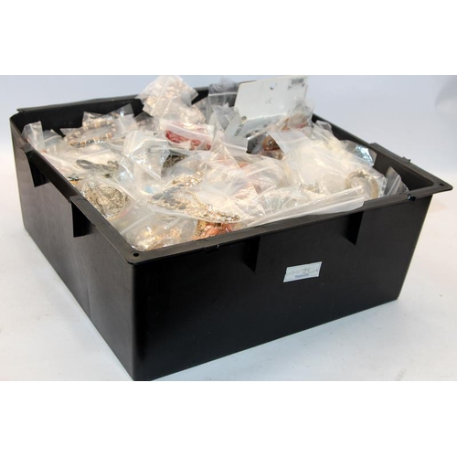 360 - Carton containing a very large quantity of individually packaged costume jewellery