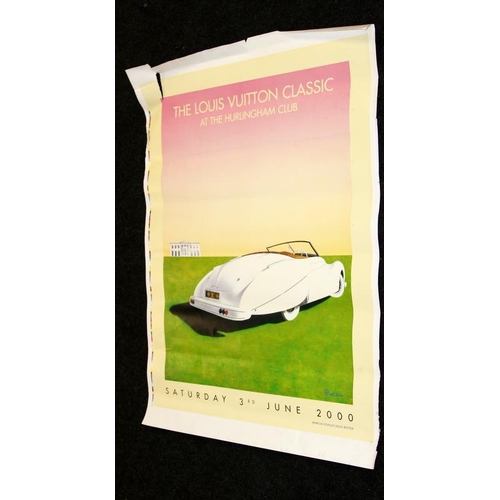 204 - Louis Vuitton: A large Louis Vuitton Classic - At the Hurlingham Club 7th June 1997 art poster by Ra... 