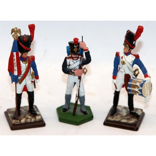 53 - Russian St Petersberg Collection cast metal soldiers: Napoleonic Wars French Old Guard Eagle Standar... 