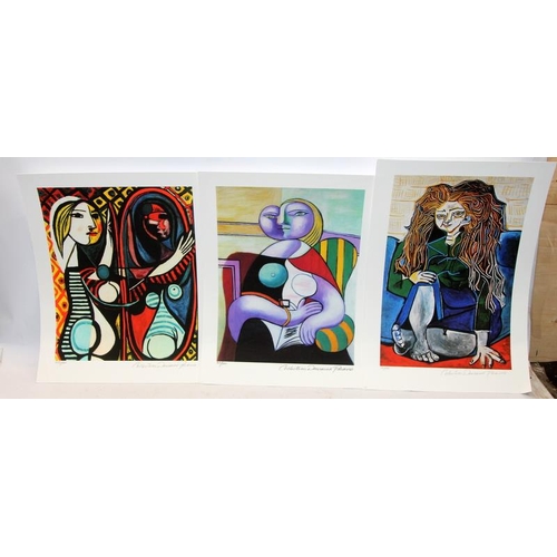 245 - A collection of limited edition lithographs from Collection Domaine Picasso.  Some with gallery impr... 