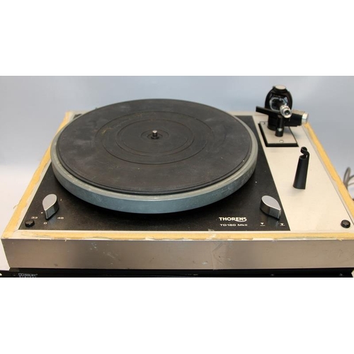 246 - Thorens TD160 MkII turntable c/w a Denon separates tuner model TU-580RD and a Pulse DVD50 DVD player... 