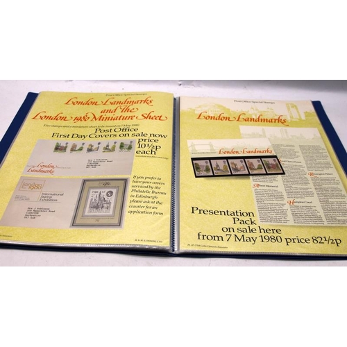 259 - Vintage Royal Mail Post Office A3 window display sheets for postage stamp sets. From 1977 to 1982, a... 