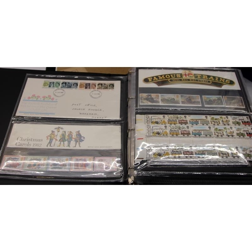 261 - Collection of Royal Mail stamps presentation packs, first day covers and loose used stamps. Containe... 