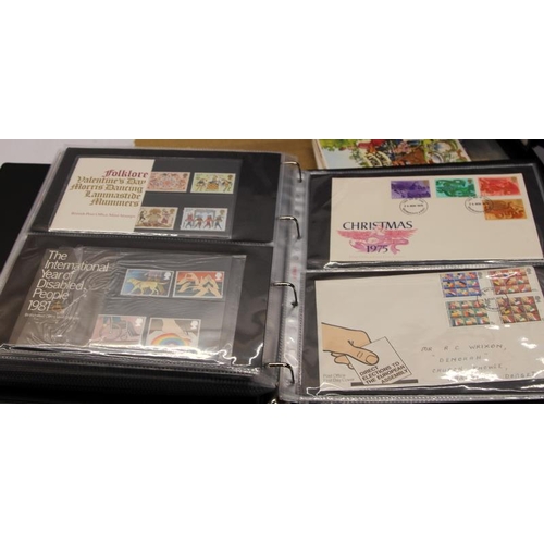 261 - Collection of Royal Mail stamps presentation packs, first day covers and loose used stamps. Containe... 