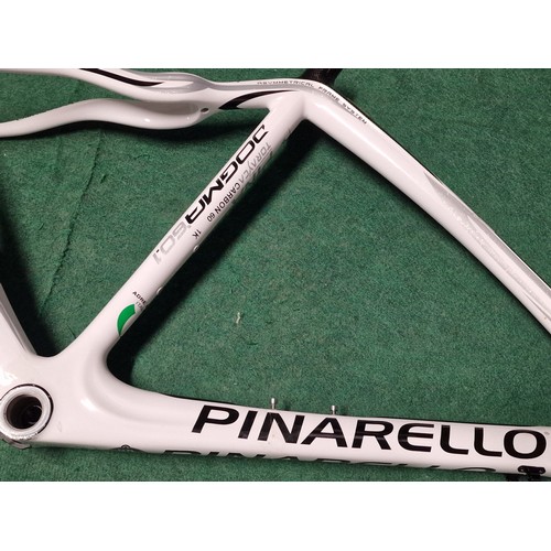 381 - Pinarello carbon fibre bicycle frame (REF 80).