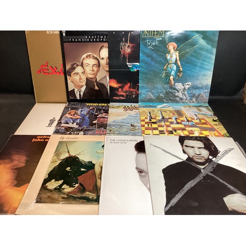 279 - LARGE BOX OF VARIOUS ROCK AND POP RELATED VINYL LP RECORDS. Artists here include - Gary Numan - Mart... 