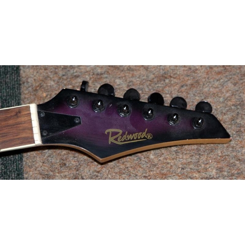 254 - Redwood R3 purple sunburst electric guitar