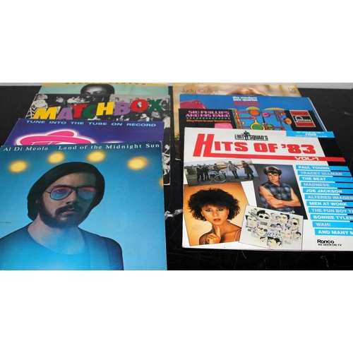 281 - A crate of mixed genre vinyl LP's. Includes collectable examples by Aswad, John Entwhistle, The Face... 