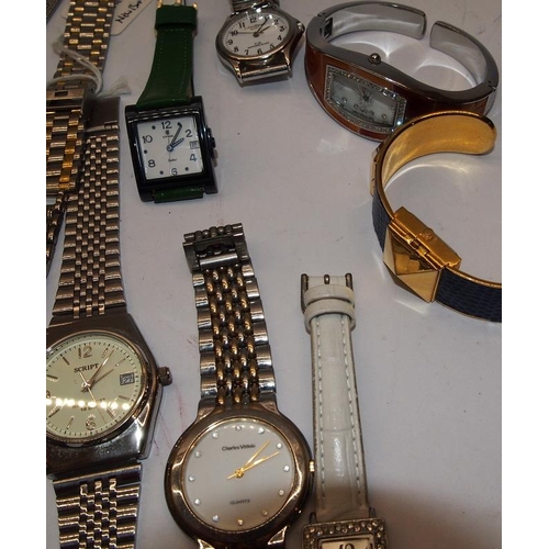 341 - A collection of ladies quartz watches including good quality Japanese examples, all with batteries f... 