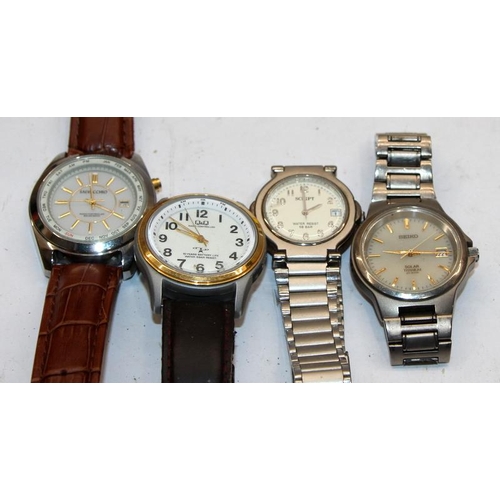 358 - Good collection of ladies and gents watches, quartz and solar. Examples of  good Japanese domestic b... 