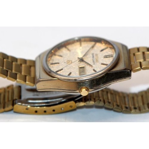 366 - Quality vintage Seiko Grand Quartz gents dress watch model ref:9943-8020 with gold dust dial. Serial... 