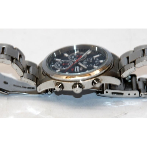 371 - Orient (subsidiary of Seiko) gents quartz SP Chronograph ref:KU00-C0-B. All original, seen working a... 