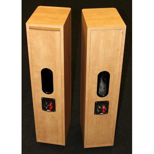 298 - A pair of Kef Cresta 30 10-100W floor standing speakers, 86cms tall.