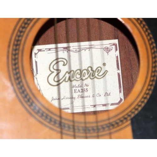 305 - Quality Encore EA255 electro-acoustic guitar c/w hand made Clifton Concert acoustic guitar.