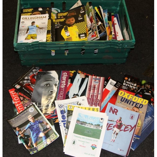 313 - Large crate of football matchday programmes, Premier league and lower leagues