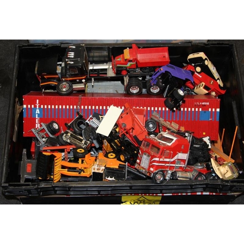 314 - Large collection of die-cast and other model vehicles in two crates