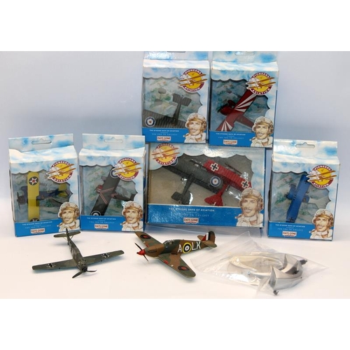 386 - Airfix Historic Collection - Pacific Conflict set c/w a quantity of boxed Lledo Days Gone Pioneers o... 