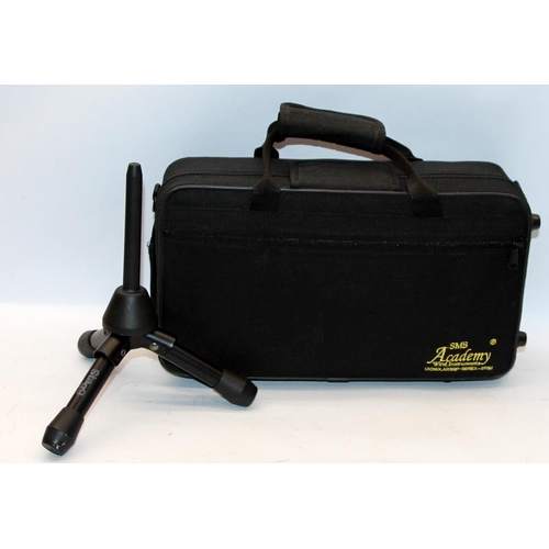 258A - SMS Academy Clarinet c/w stand and carry/storage case in excellent cosmetic condition.