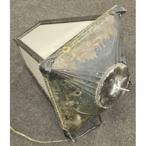 288 - Large reclaimed streetlight lantern 60x45x45cm approx.