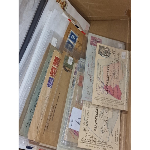 218 - Box of mixed stamps and world covers.