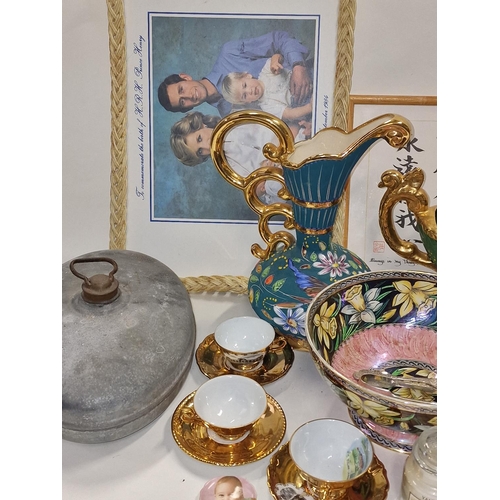 291 - Mixed lot to include Belgium chinaware, figurines, etc. This lot is offered at no reserve.