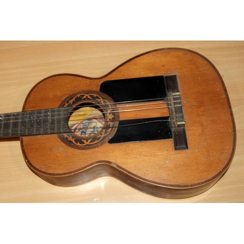 73 - Rare vintage Telesforo Julve classical Flamenco guitar. The label appears to date this example from ... 