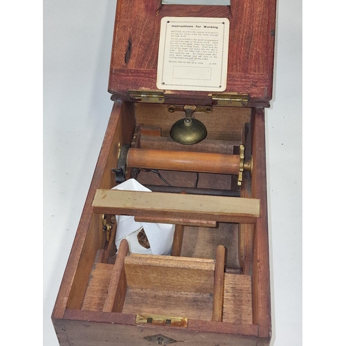 174 - Vintage wooden shopkeepers cash register.