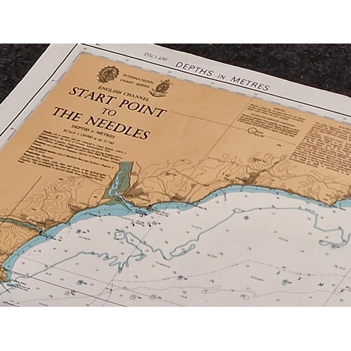 177 - Good collection of folded admiralty/training charts to include some local examples. Good lot to sort... 