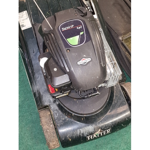 170 - Hayter Spirit 41 petrol powered lawn mower.