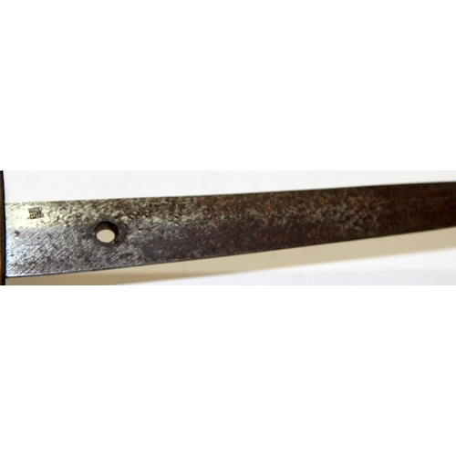 153 - WWII era Japanese Naval Kai Gunto Katana housed in shagreen scabbard with cloth covered shagreen han... 