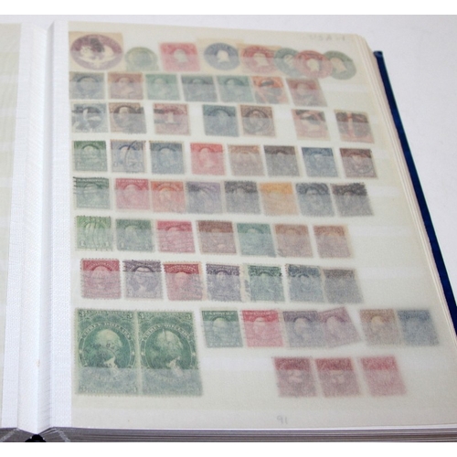 200 - Stamps: A good GB stockbook including Victorian c/w two further stockbooks containing world stamps a... 